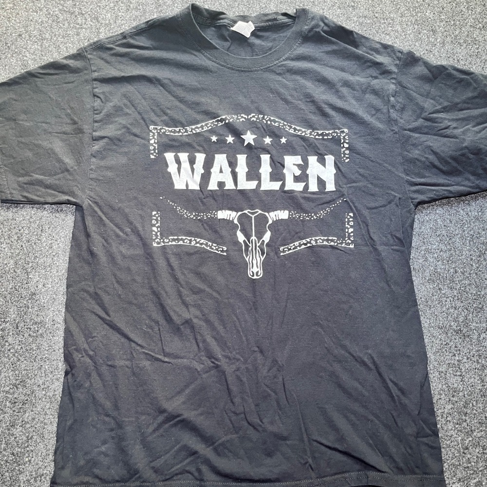 Morgan‎ Wallen T-Shirt Mens Large Black The Dangerous Tour 2022 Graphic Tee